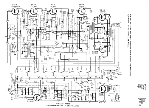 Delco Radio 988978; General Motors of (ID = 2212196) Car Radio