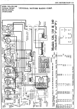 130 'The Sheraton' ; General Motors Radio (ID = 2915304) Radio