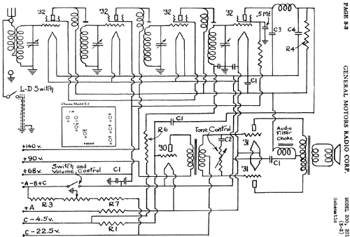 200 Ch= E-2; General Motors Radio (ID = 467772) Radio