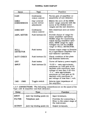 Amplifier and Null Detector 1231-B; General Radio (ID = 2951255) Equipment