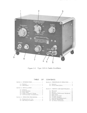 Audio Oscillator 1311 ; General Radio (ID = 2950930) Equipment