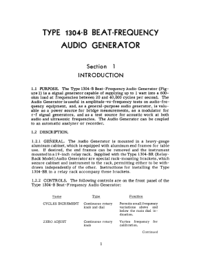 Beat Frequency Audio Generator 1304-B; General Radio (ID = 2950939) Equipment