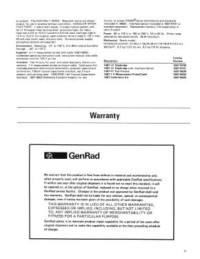 GenRad 1687 Megahertz LC Digibridge ; General Radio (ID = 2951225) Equipment