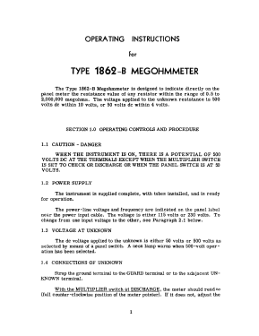 Megohmeter 1862-B; General Radio (ID = 2952429) Equipment