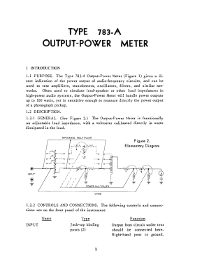 Output Power Meter 783A; General Radio (ID = 2952140) Equipment