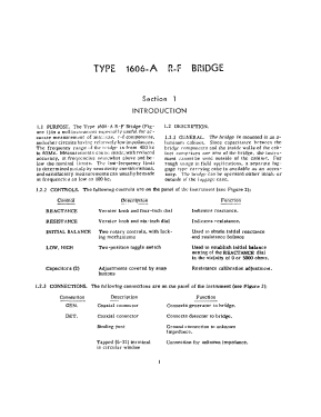 R-F Bridge 1606-A; General Radio (ID = 2953714) Equipment