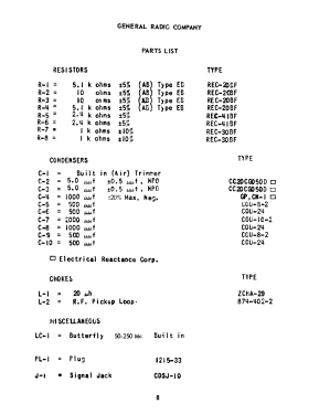 Unit Oscillator 1215-B ; General Radio (ID = 2942961) Ausrüstung