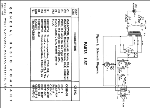 Unit Power Supply 1203-B; General Radio (ID = 2241358) Aliment.