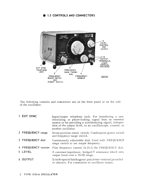 Wide Range Oscillator 1310-A; General Radio (ID = 2955417) Equipment