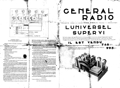 Universel Super VI ; Général-Radio - voir (ID = 1180412) Radio