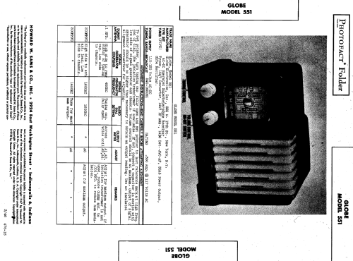 551 ; Globe Electronics, (ID = 843952) Radio