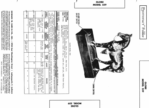 559 ; Globe Electronics, (ID = 982049) Radio