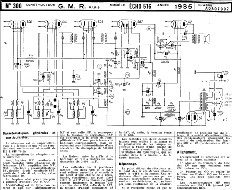 Écho 576; GMR G.M.R., Georg, (ID = 217740) Radio