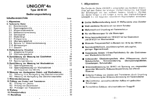 Unigor 4n Type 226234; Goerz Electro Ges.m. (ID = 223001) Equipment