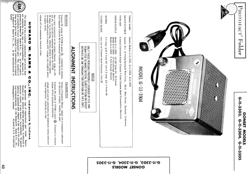 Citizens Communicator G-11 - 3303; Gonset Inc., (ID = 528032) Ciudadana