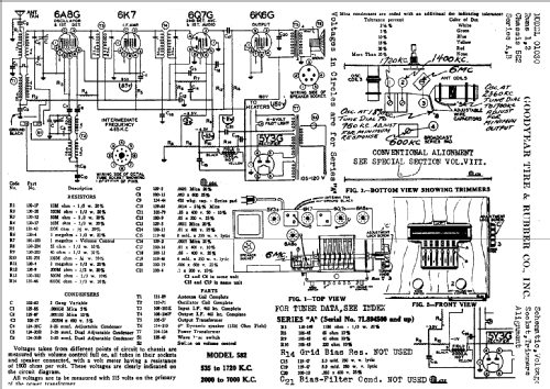 1030 Runs 1,2 Ch= 582 Series A,B; Goodyear Tire & (ID = 728405) Radio