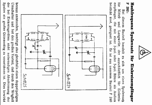 Hochfrequenz-Spulensatz für Einkreisempfänger F292; Görler, J. K.; (ID = 2345883) mod-past25