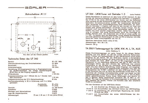 UKW-Tuner UT342; Görler, J. K.; (ID = 2637501) mod-past25