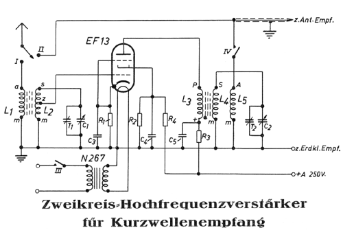Zweikreis-Hochfrequenzverstärker ; Görler, J. K.; (ID = 350516) Bausatz