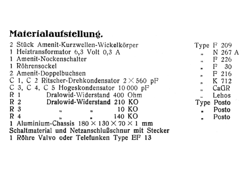Zweikreis-Hochfrequenzverstärker ; Görler, J. K.; (ID = 350517) Kit