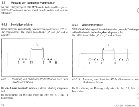 Widerstandsmessgerät Geohm 2; Gossen, P., & Co. KG (ID = 1639859) Equipment