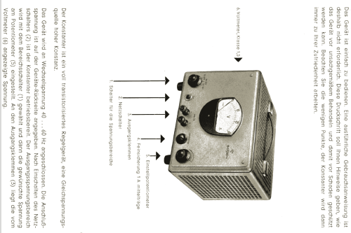 Konstanter Modell 2 15-30V/2A; Gossen, P., & Co. KG (ID = 1640394) Equipment