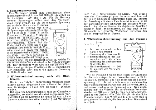 Mavometer ; Gossen, P., & Co. KG (ID = 1262227) Ausrüstung