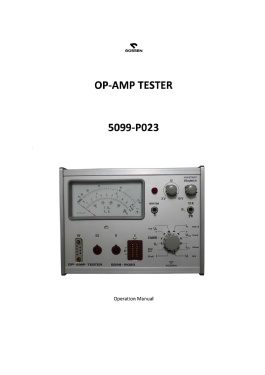 OP-AMP-Tester 5099-P023 9204 A; Gossen, P., & Co. KG (ID = 2707492) Equipment