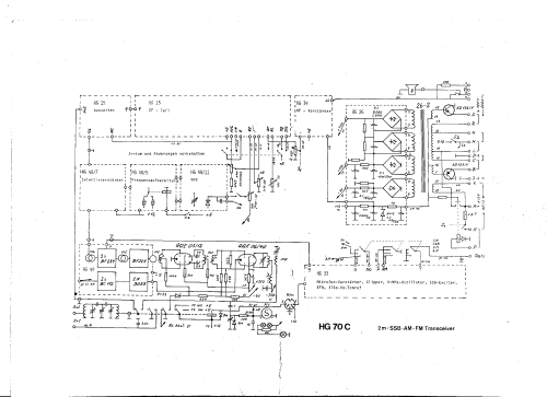 2m-SSB-AM-FM Transceiver HG 70C; Götting & Griem, (ID = 2411164) Amat TRX
