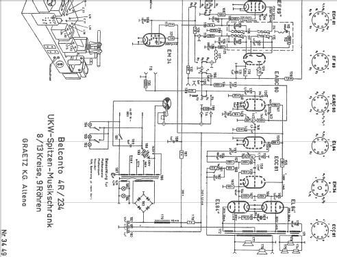 Belcanto 4R234; Graetz, Altena (ID = 619678) Radio