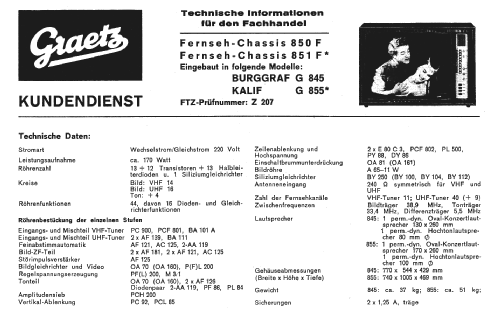 Burggraf G845; Graetz, Altena (ID = 473667) Televisión