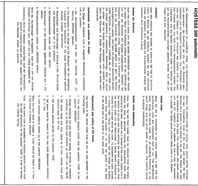 Hostess 300; Graetz, Altena (ID = 99352) Radio