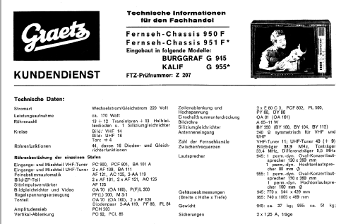Kalif G 955; Graetz, Altena (ID = 473187) Television
