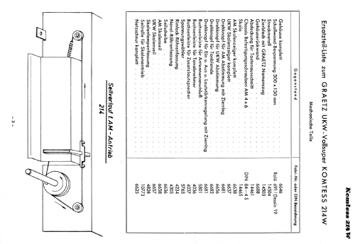 Komtess 214W; Graetz, Altena (ID = 2045510) Radio