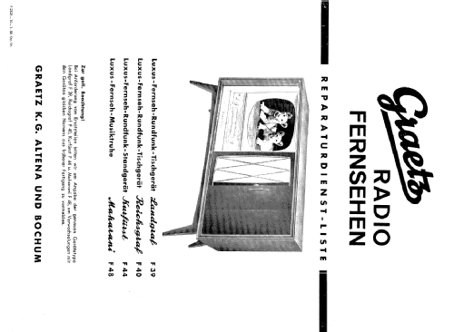 Maharani F48; Graetz, Altena (ID = 249200) TV-Radio
