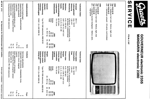 Mandarin electronic 2380; Graetz, Altena (ID = 138207) Television