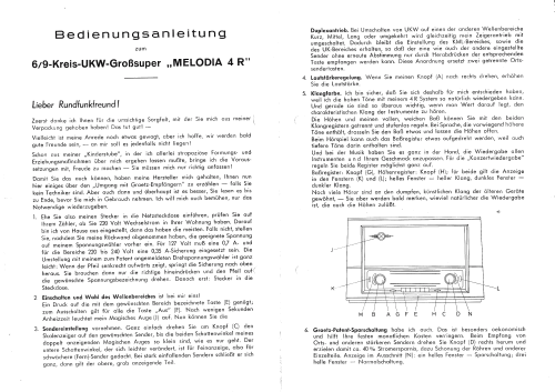 Melodia 4R 3345; Graetz, Altena (ID = 723329) Radio