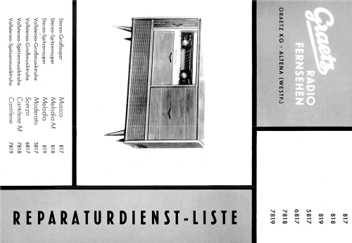 Musica 817; Graetz, Altena (ID = 1708186) Radio