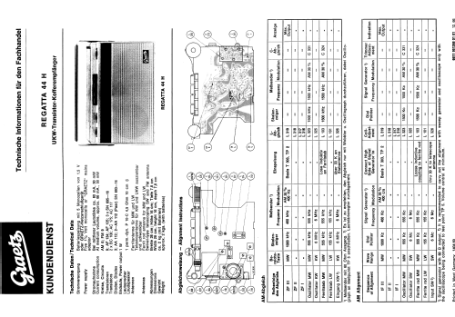 Regatta 44H; Graetz, Altena (ID = 1943683) Radio