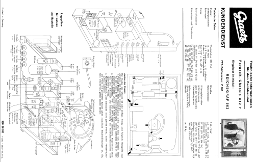 Reichsgraf 863 Ch= 812F; Graetz, Altena (ID = 1801704) TV-Radio