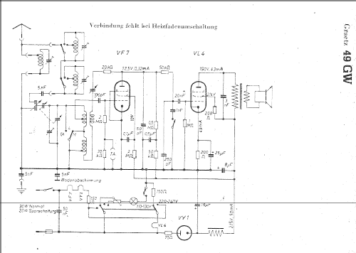 Einkreiser 49GW; Graetz Radio, Berlin (ID = 4572) Radio