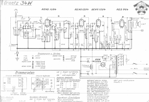 Graetzor 34W; Graetz Radio, Berlin (ID = 924492) Radio