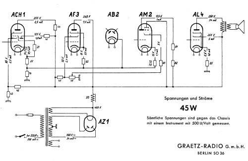 Graetzor 45W; Graetz Radio, Berlin (ID = 100687) Radio