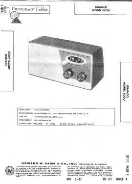 602U ; Granco Products, Inc (ID = 2707627) Radio