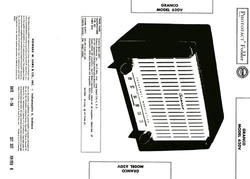 620V ; Granco Products, Inc (ID = 1980916) Radio