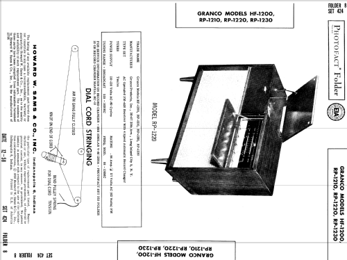 HF-1200 ; Granco Products, Inc (ID = 738641) Radio