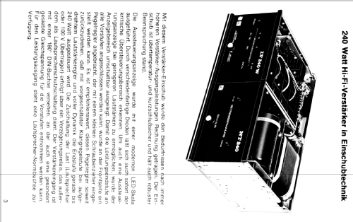 240 Watt Sinus - Verstärker E 240; FG Elektronik, Franz (ID = 2217298) Ampl/Mixer