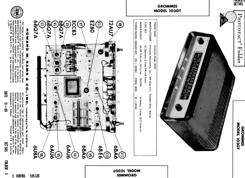Premiere Stereo 103GT; Grommes Precision (ID = 522999) Radio