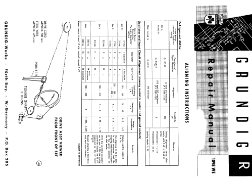 1098WE; Grundig Radio- (ID = 217285) Radio