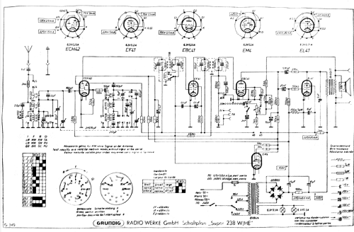 238W/HE; Grundig Radio- (ID = 1974704) Radio